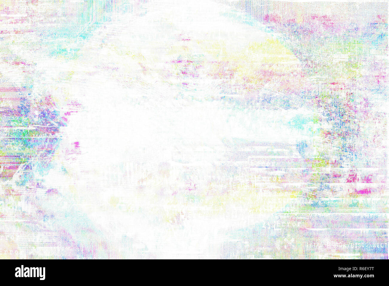 Gradient background with glitch effect, universal pattern Stock Photo