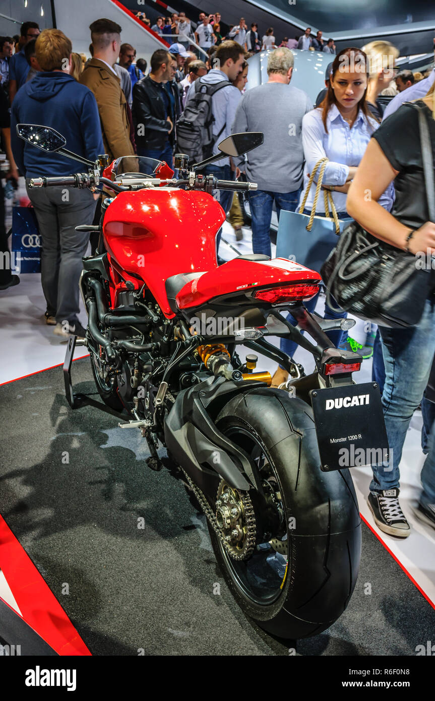 FRANKFURT - SEPT 2015: Ducati Streetfighter 848 presented at IAA  International Motor Show on September 20, 2015 in Frankfurt, Germany Stock  Photo - Alamy