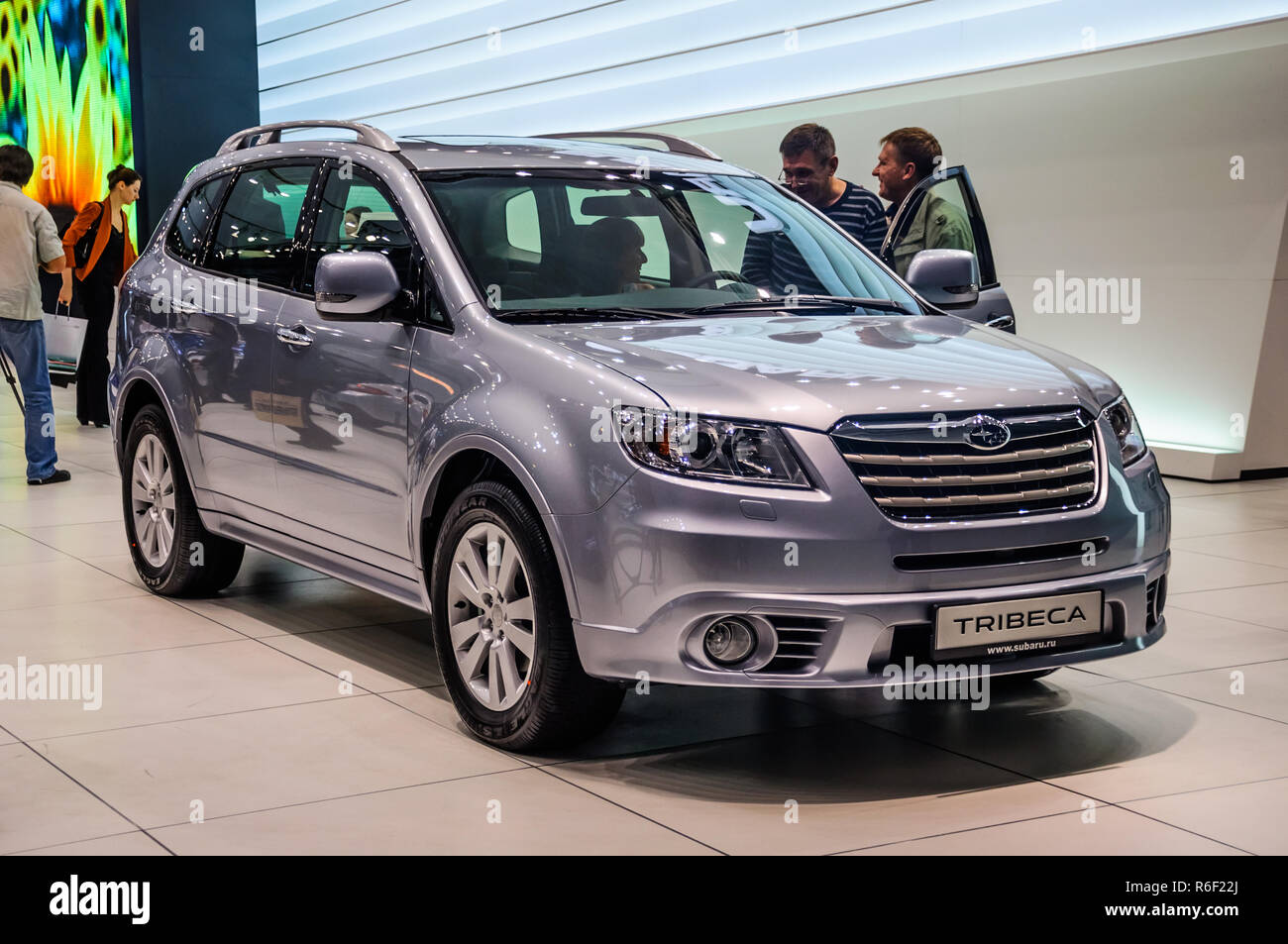 Moscow Russia Aug 2012 Subaru Tribeca 2nd Generation Presented As World Premiere At The 16th Mias Moscow International Automobile Salon On Augus Stock Photo Alamy