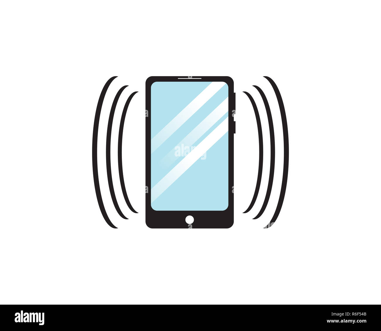 Ringing mobile phone icon Cut Out Stock Images & Pictures - Alamy