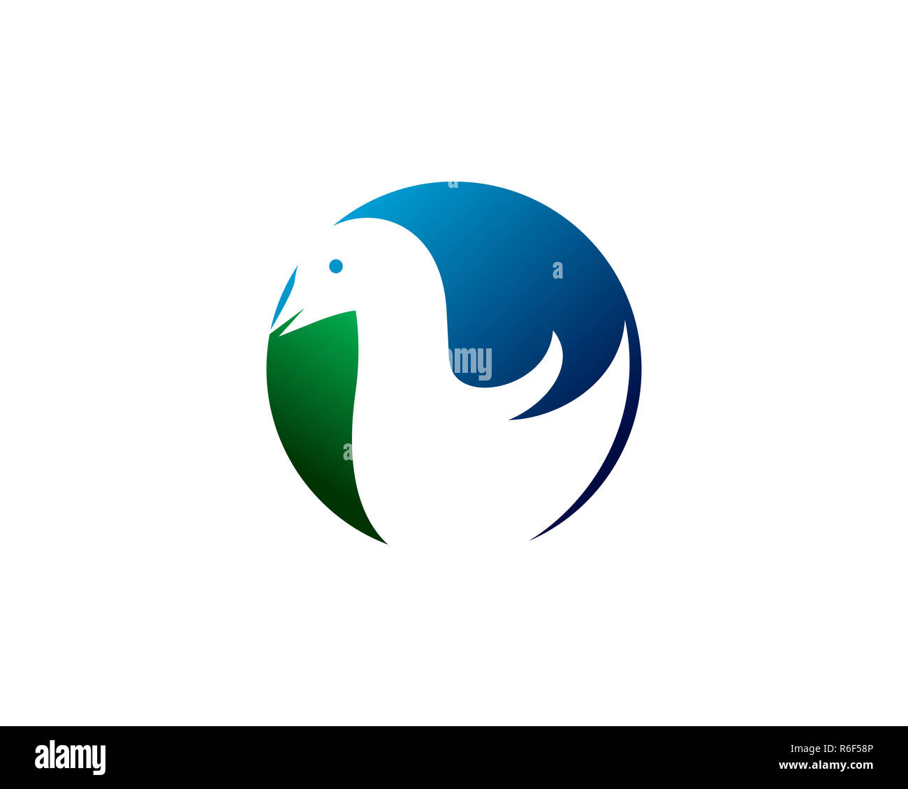 Logogram Bird Flying bird model Cut Out Stock Images & Pictures - Alamy