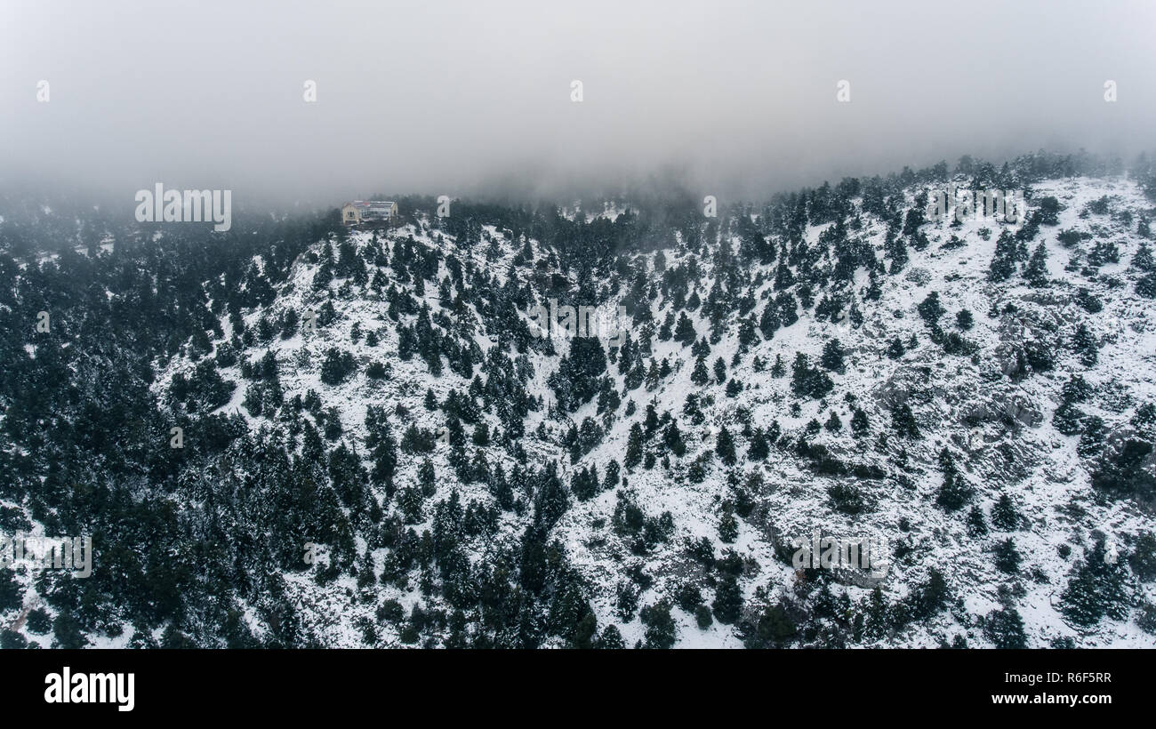 Mpafi mountain refuge, Attica, Greece Stock Photo