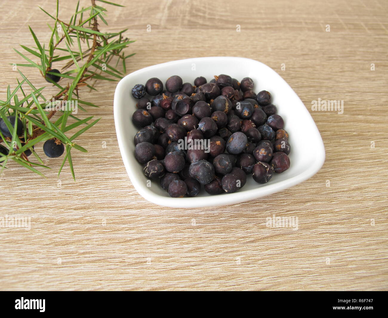 dried juniper berries and a juniper berry Stock Photo Alamy