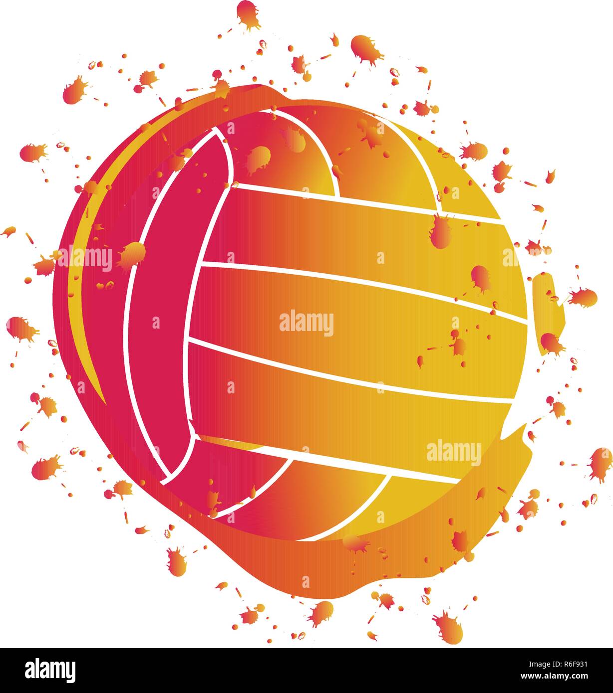 Watercolor effect of a volleyball ball Stock Vector Image & Art - Alamy