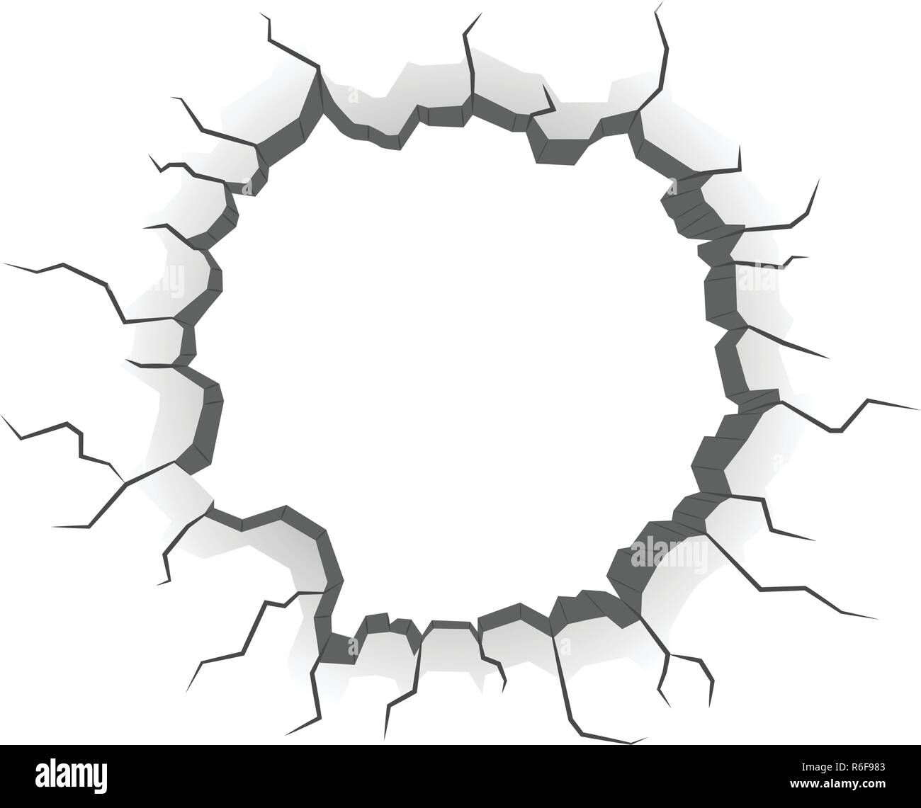 Isolated wall crack Stock Vector Image & Art - Alamy