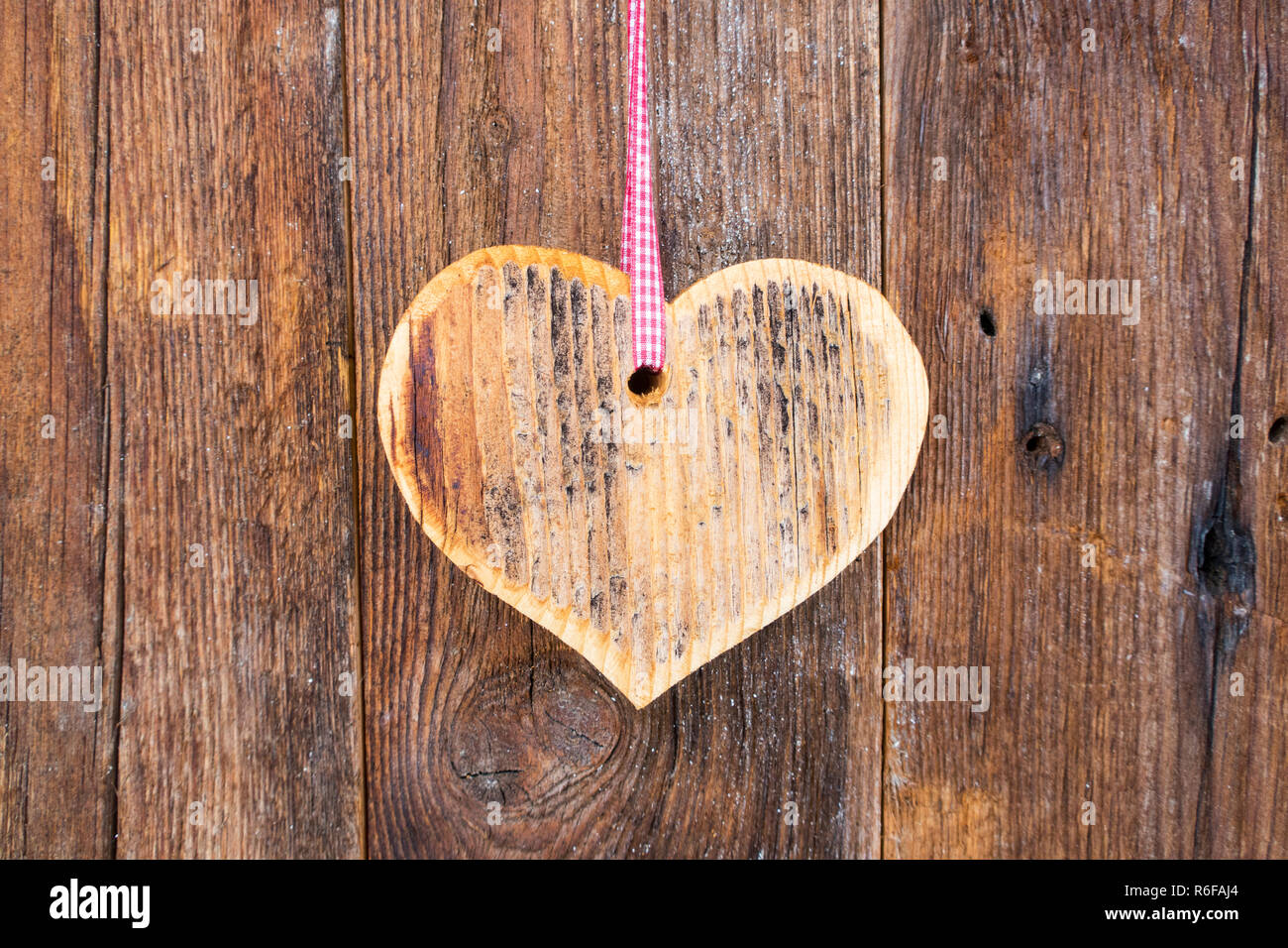 wooden heart Stock Photo