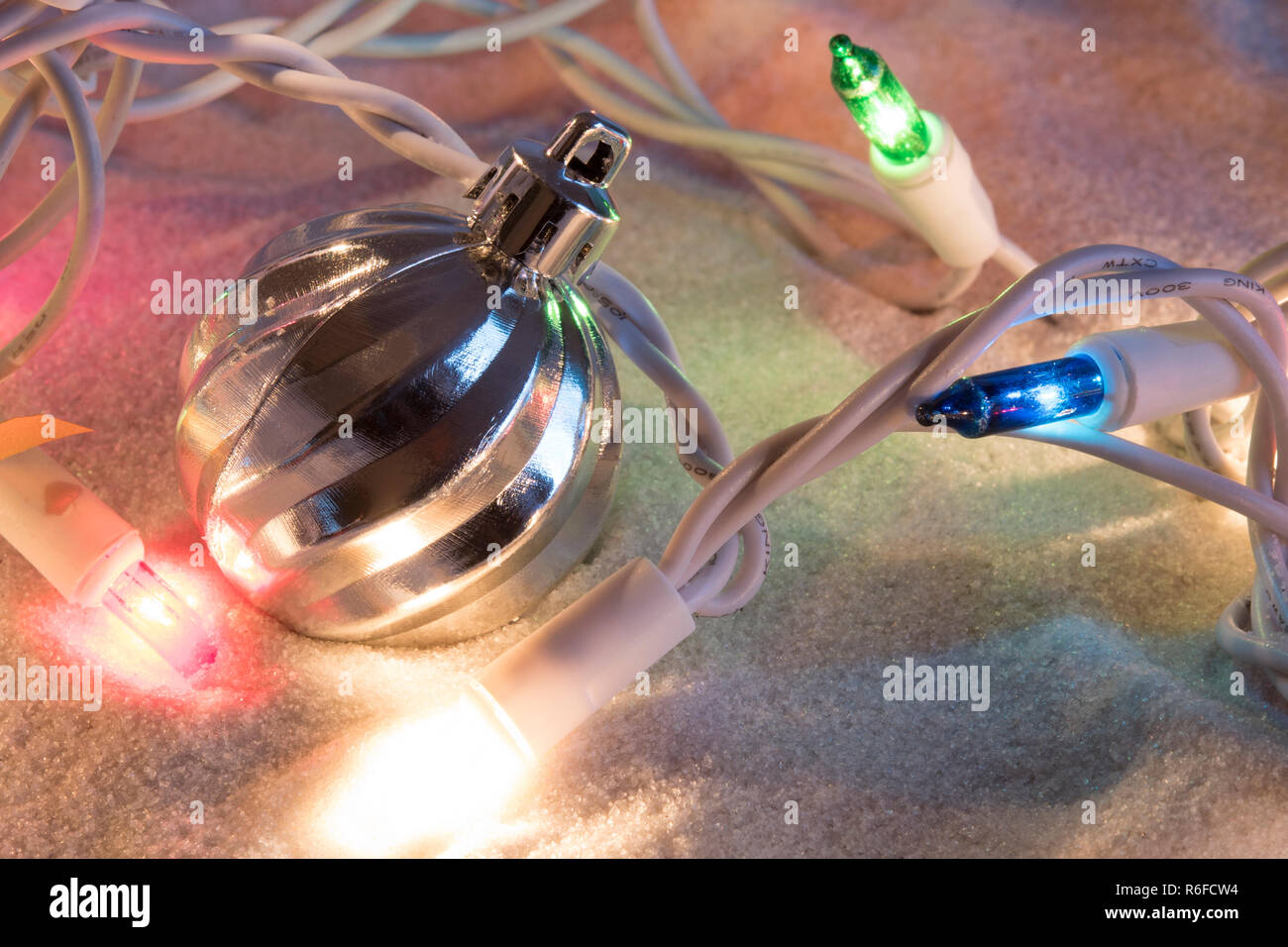 Beach holiday lights Stock Photo - Alamy