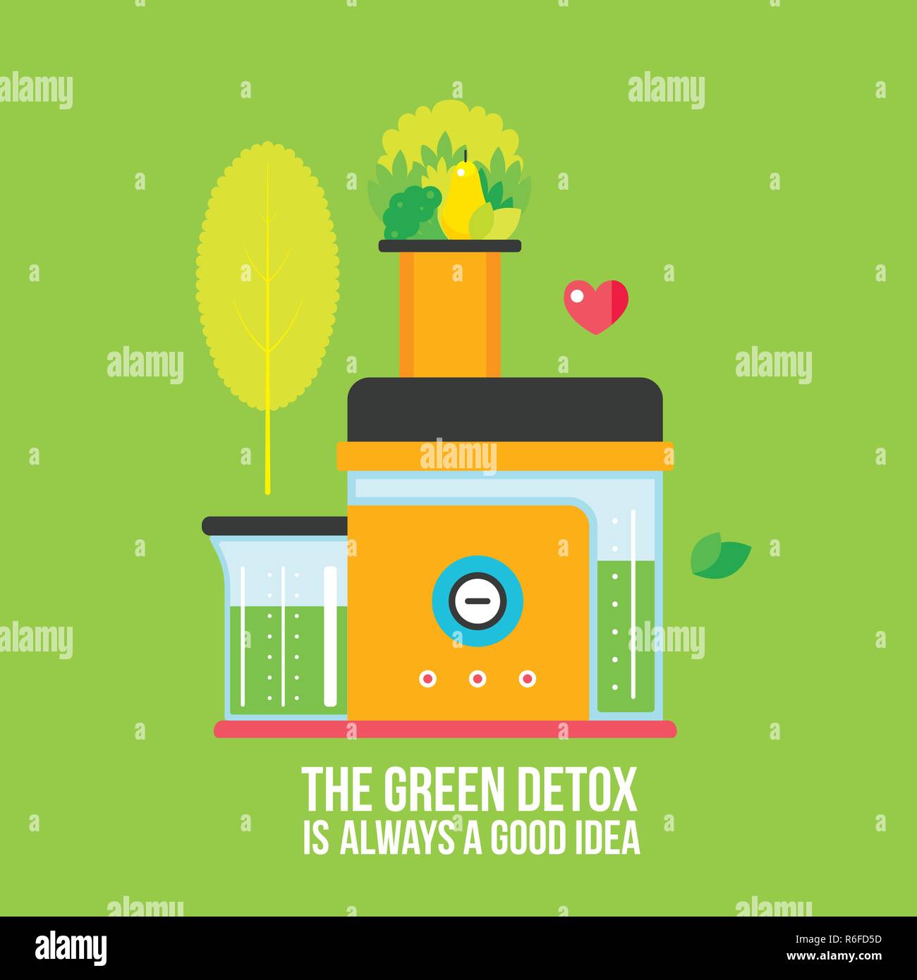 Making fresh organic juice and smoothie Juicer Mixer Kitchen appliance