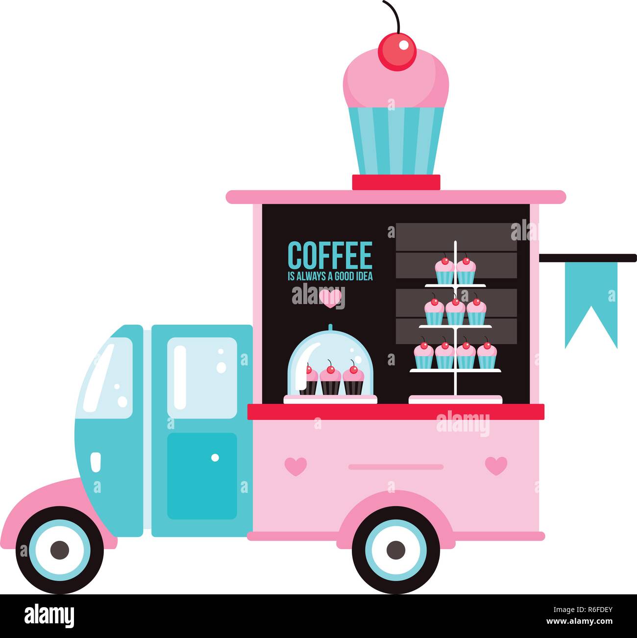 Food Truck Cut Out Stock Images & Pictures Alamy
