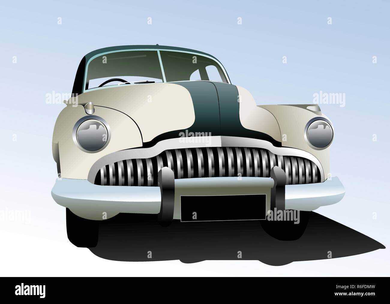Old vintage car. Vector illustration Stock Vector Image & Art - Alamy