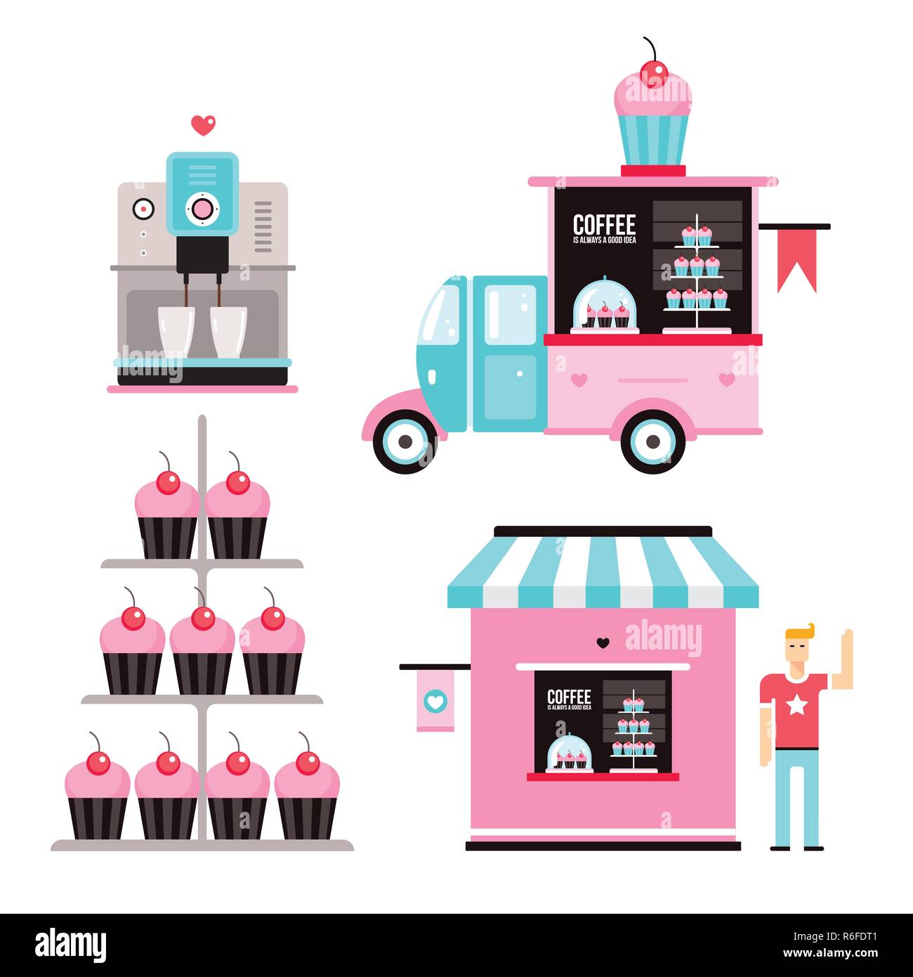 Car facade Stock Vector Images Alamy