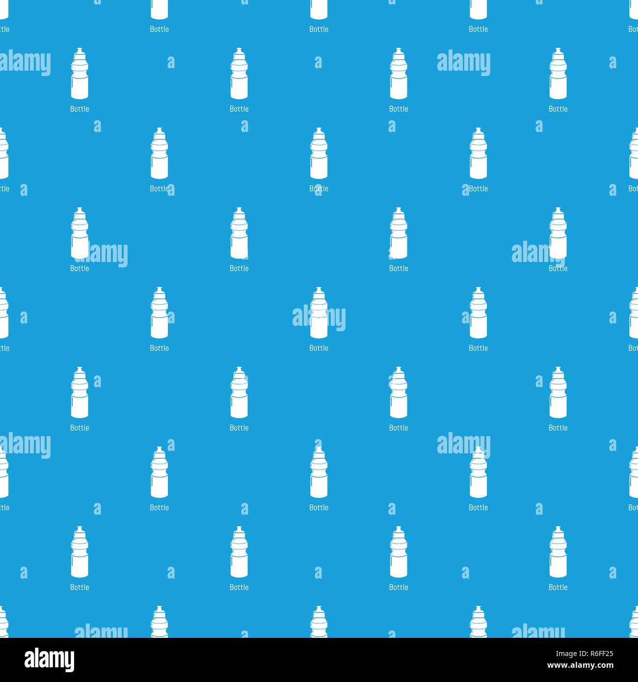 Sport bottle pattern vector seamless blue Stock Vector