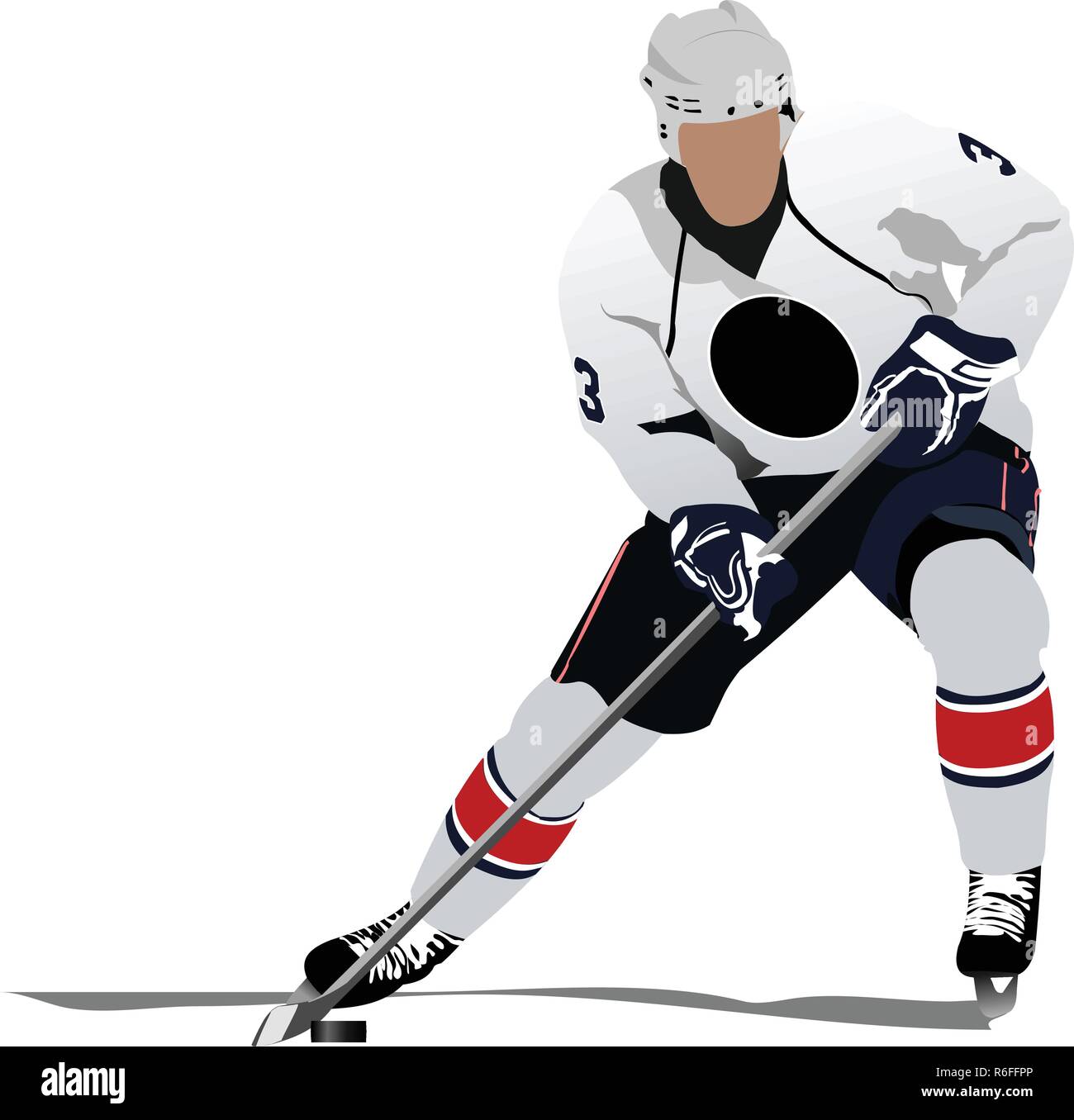 Ice hockey players. Vector illustration Stock Vector Image & Art Alamy