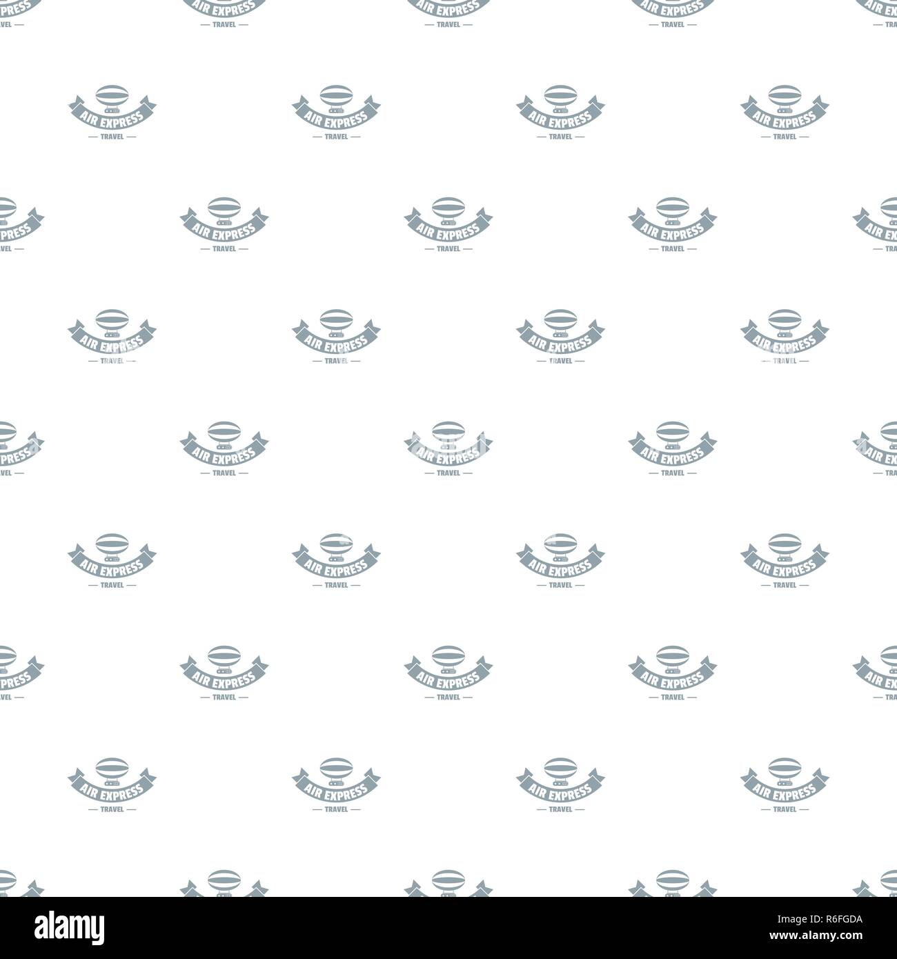 Tourism dirigible pattern vector seamless Stock Vector
