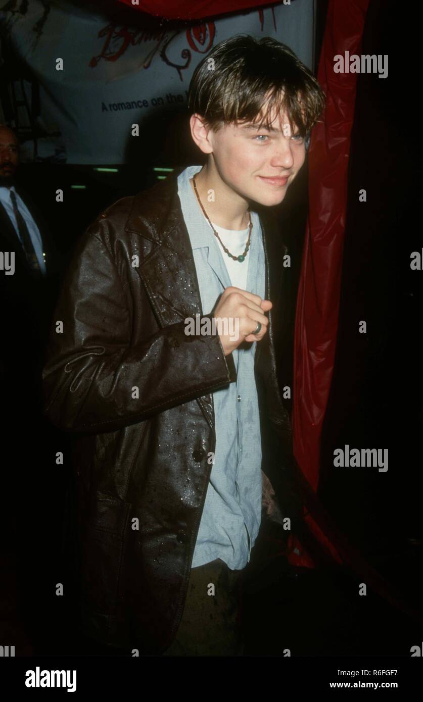 BEVERLY HILLS, CA - MARCH 25: Actor Leonardo DiCaprio attends MGM's 'Benny & Joon' Premiere on March 25, 1993 at WGA Theatre in Beverly Hills, California. Photo by Barry King/Alamy Stock Photo Stock Photo