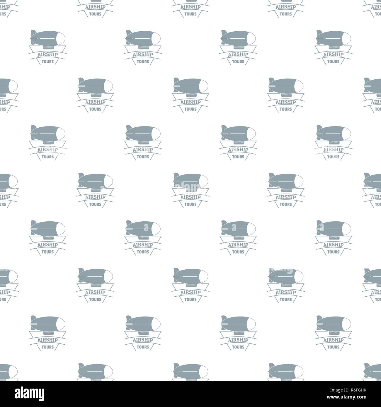 Sky dirigible pattern vector seamless Stock Vector