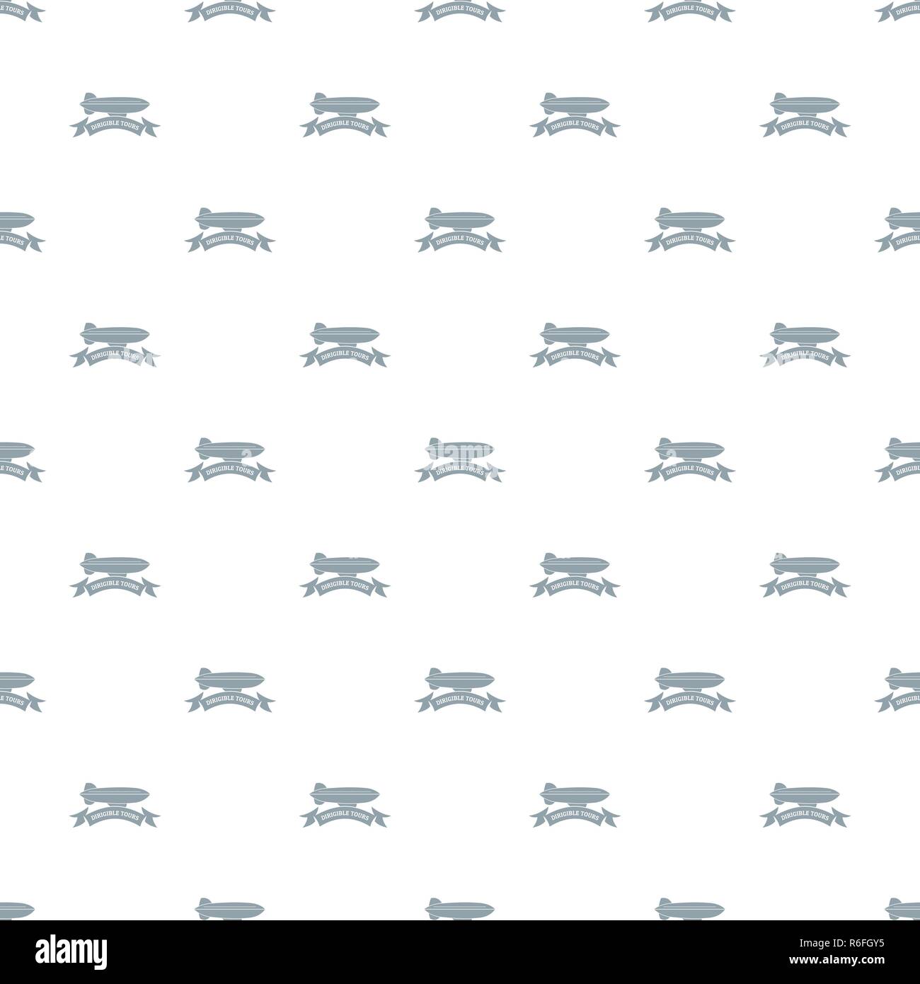 Trip dirigible pattern vector seamless Stock Vector