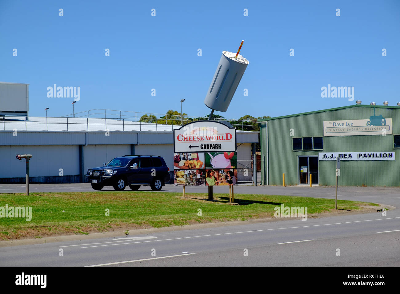 The Big Milkshake at Cheese World, Allansford near Warrnambool, Victoria, Australia Stock Photo