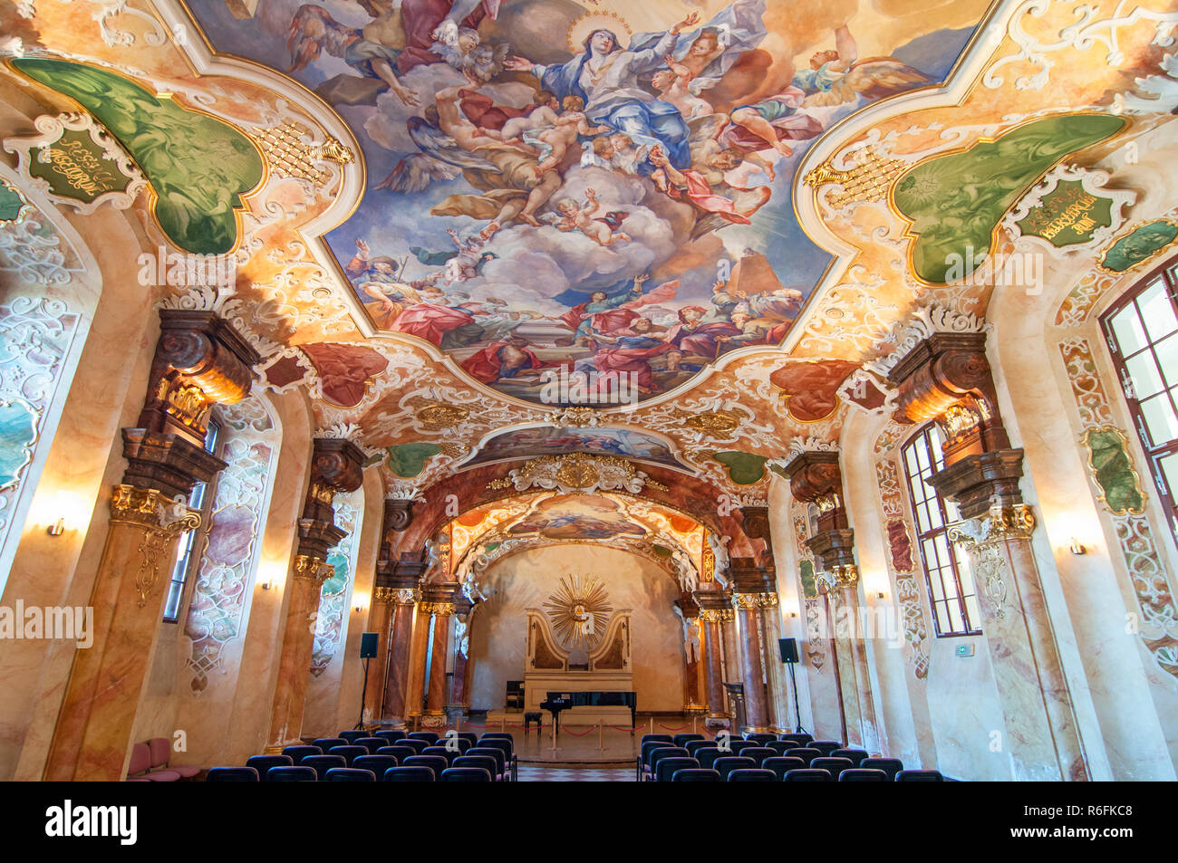 Interior View Of University Of Wroc Aw New Refurbished Baroque