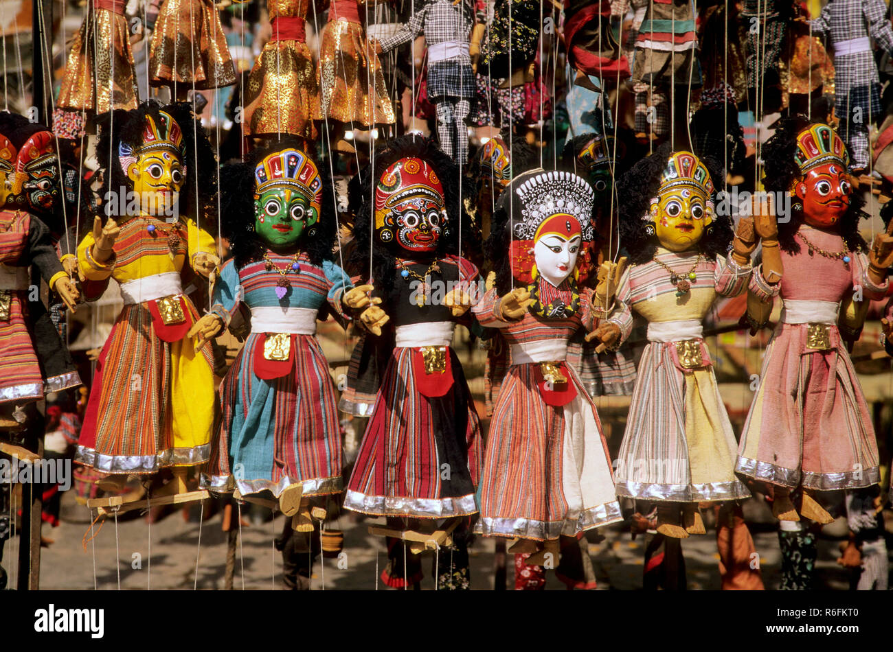 Artificial Puppets dolls, thamel, kathmandu, nepal Stock Photo Alamy