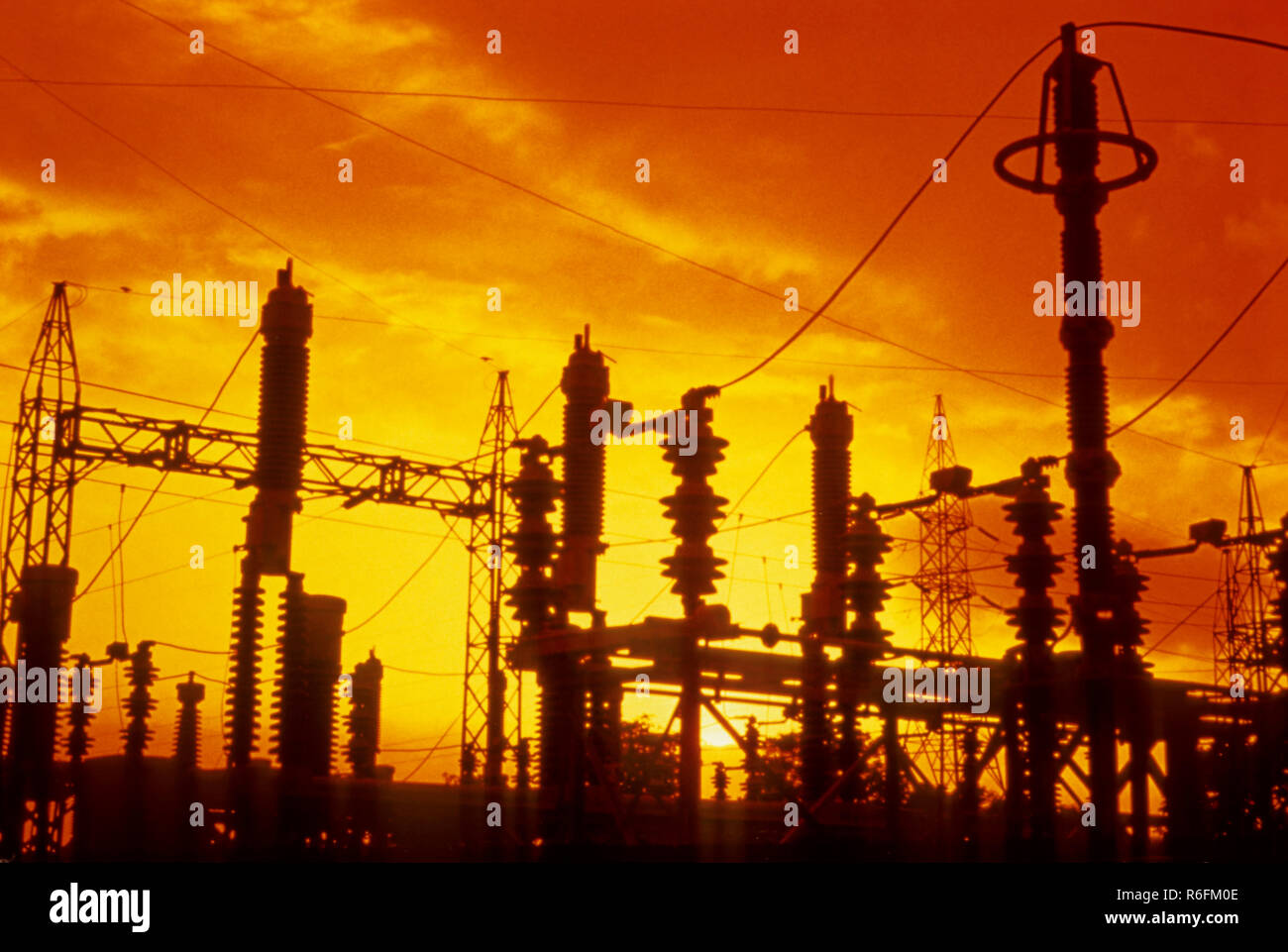 electricity plant, india Stock Photo