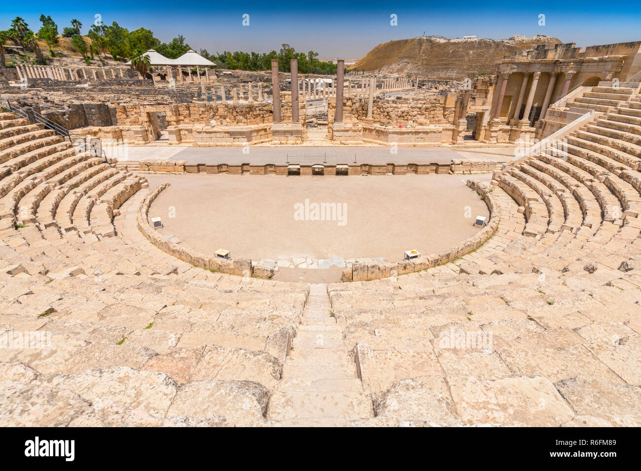 Roman Theater At Beit She'An Also Scythopolis In The Jordan Valley ...