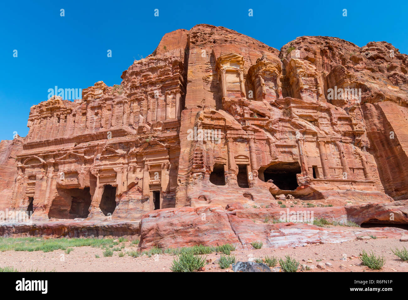 The Corinthian Tomb And The Palace Tomb Of The Royal Tombs In The Rock ...