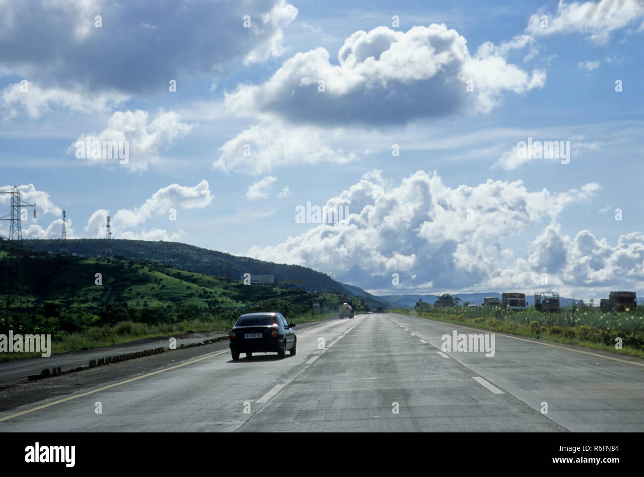 Mumbai Pune express highway, maharashtra, india Stock Photo Alamy