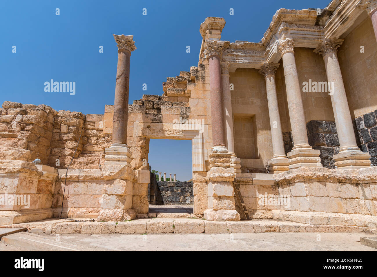 Ruins Of Decapolis City Of Scythopolis, Bet She'An National Park, Israel, Middle East Stock Photo