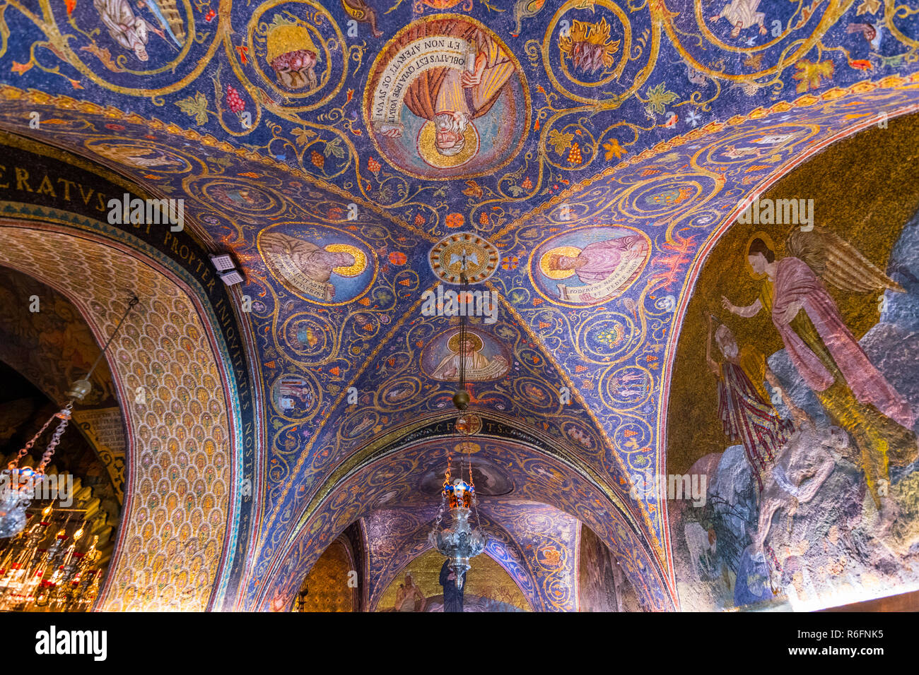 The Interior Of The Latin Calvary Chapel In The Church Of The Holy ...
