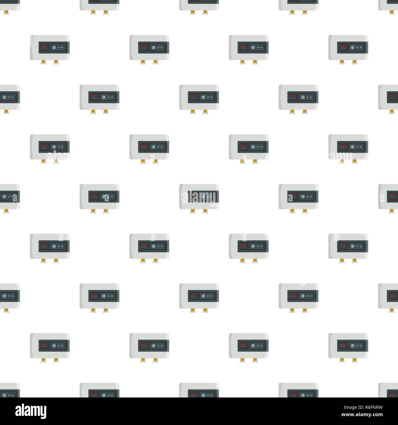 Power heater pattern seamless vector repeat for any web design Stock Vector