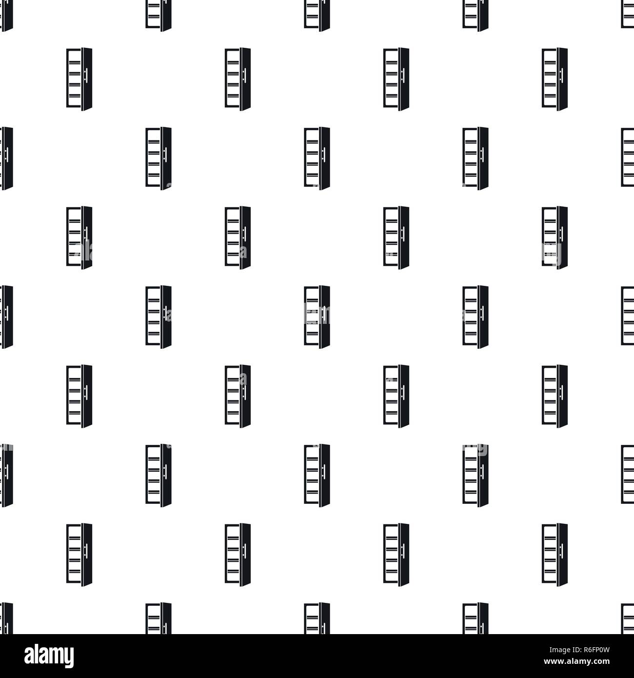 Kitchen fridge pattern seamless vector repeat geometric for any web design Stock Vector