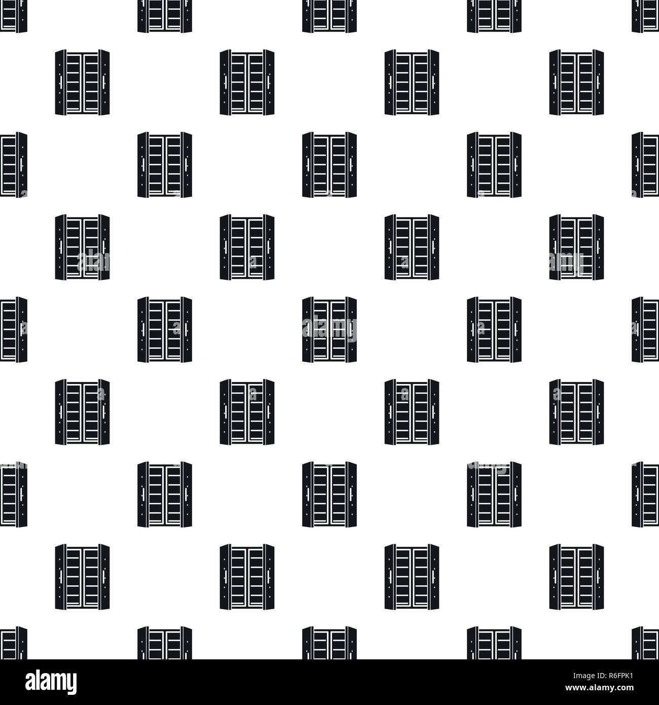 Open fridge pattern seamless vector repeat geometric for any web design Stock Vector