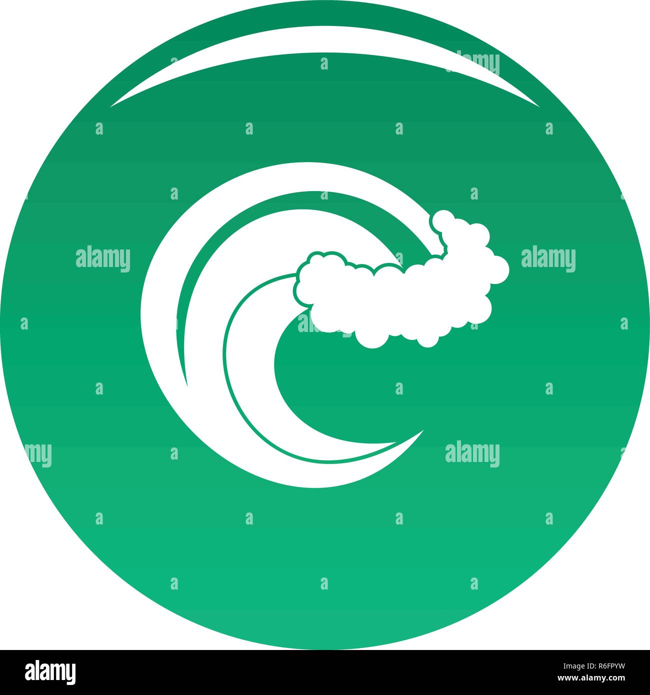 Wave storm icon. Simple illustration of wave storm vector icon for any ...