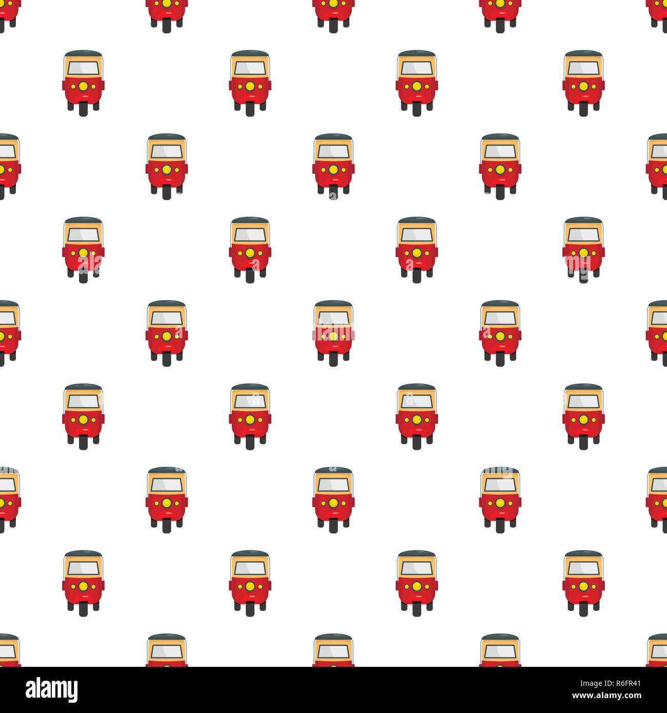 Thailand taxi pattern seamless vector repeat for any web design Stock Vector