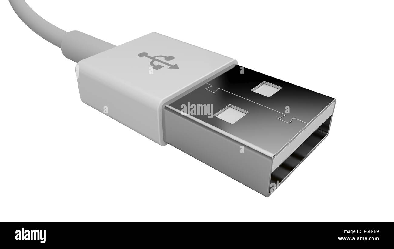 USB Lightning cable Stock Photo