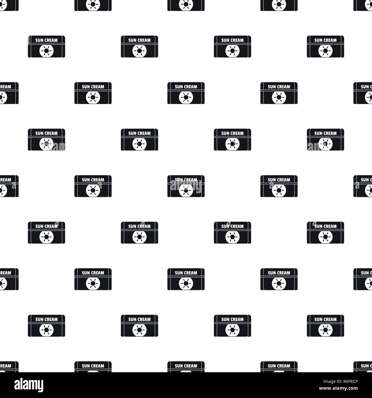 Sun cream pattern seamless vector repeat geometric for any web design Stock Vector