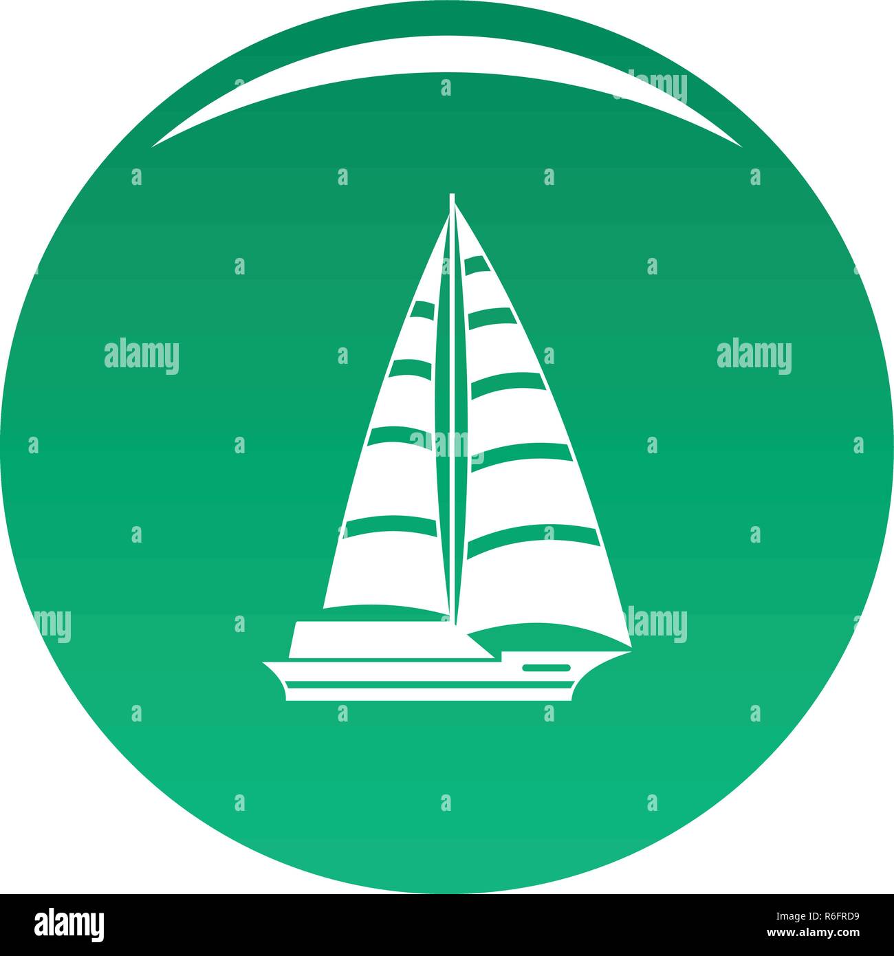 Yacht modern icon. Simple illustration of yacht modern vector icon for ...