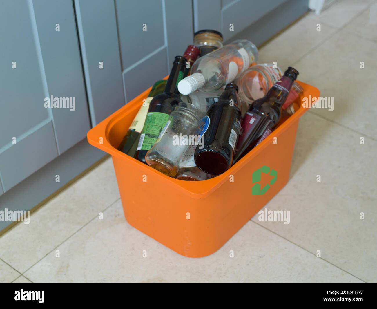 Recycling container Stock Photo