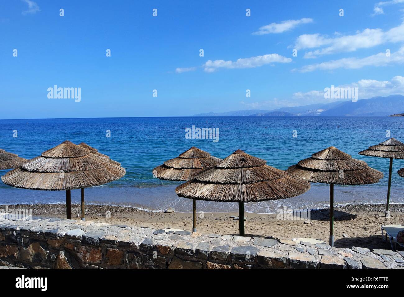 havania beach on crete Stock Photo