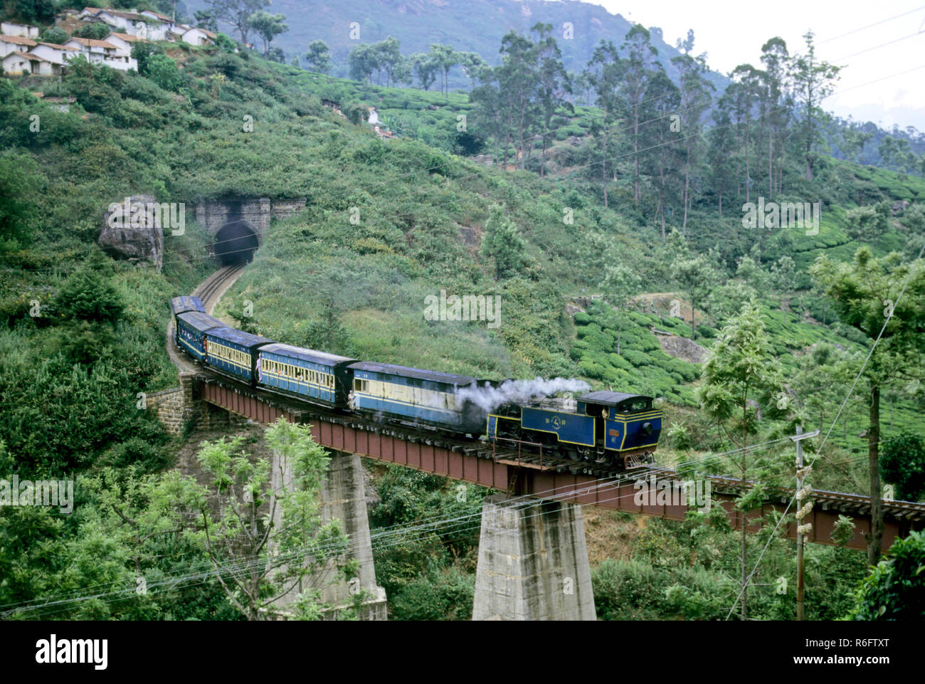 the blue mountain train to ooty, tamil nadu, india Stock Photo Alamy