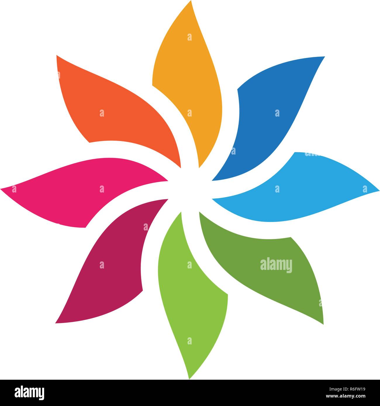 Beauty icon flowers design illustration Template Stock Vector