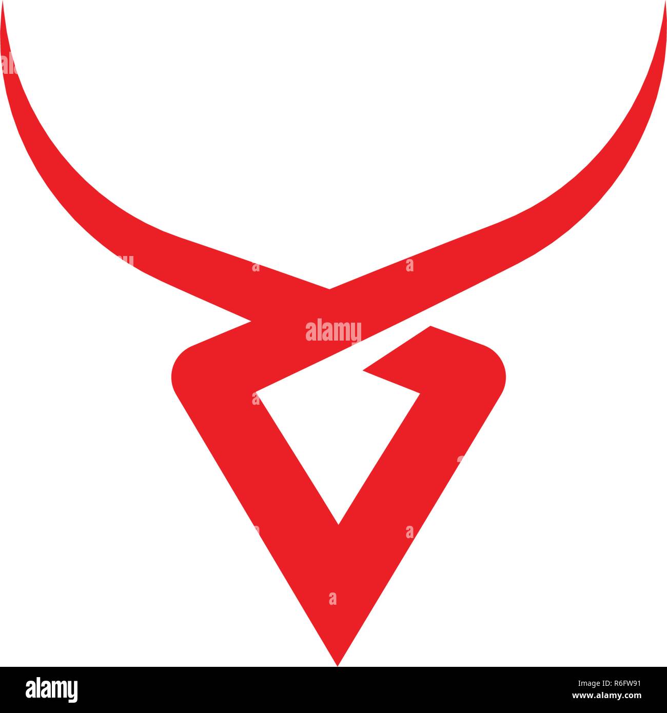 Taurus Logo Template vector icon illustration design Stock Vector Image