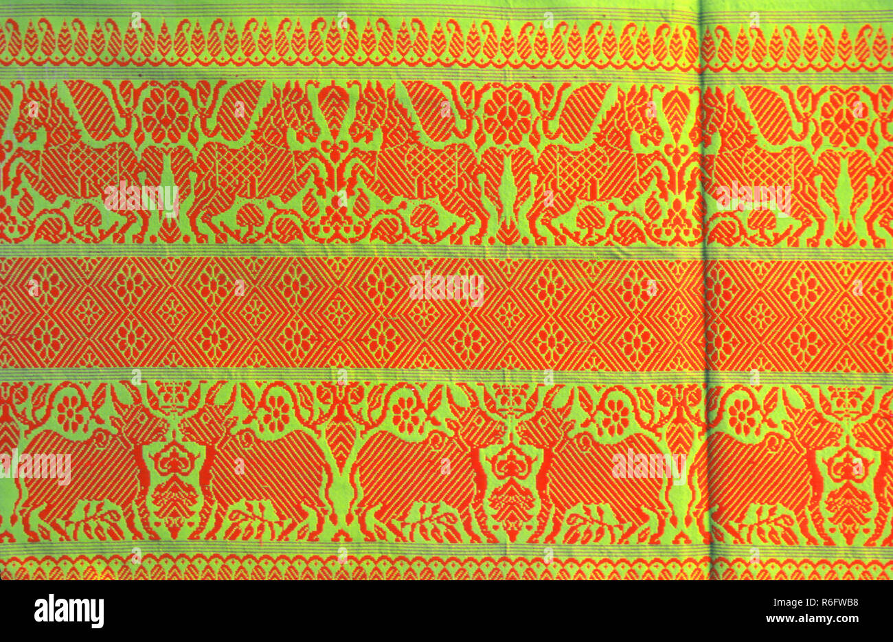 design sample to supply to weavers at design center, kanchipuram, tamil nadu, india Stock Photo