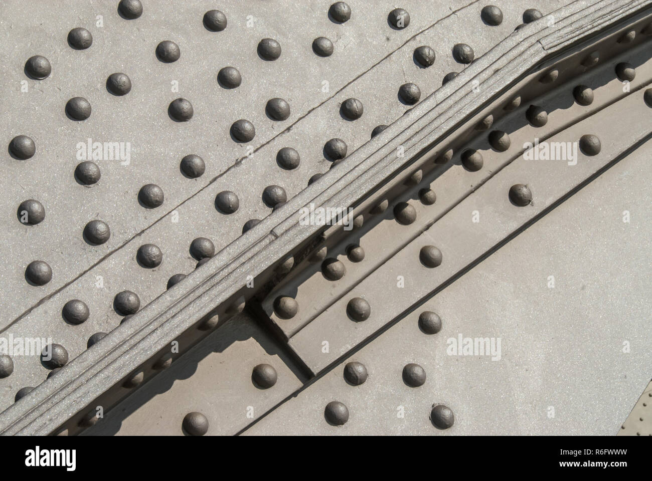 Bridge metal riveting background Stock Photo Alamy