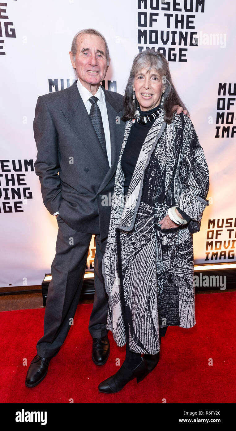 Jim Dale and Julia Schafler attend Museum Moving Image Salute Gala honoring Glenn Close at 583 Park Avenue (Photo by Lev Radin/Pacific Press) Stock Photo