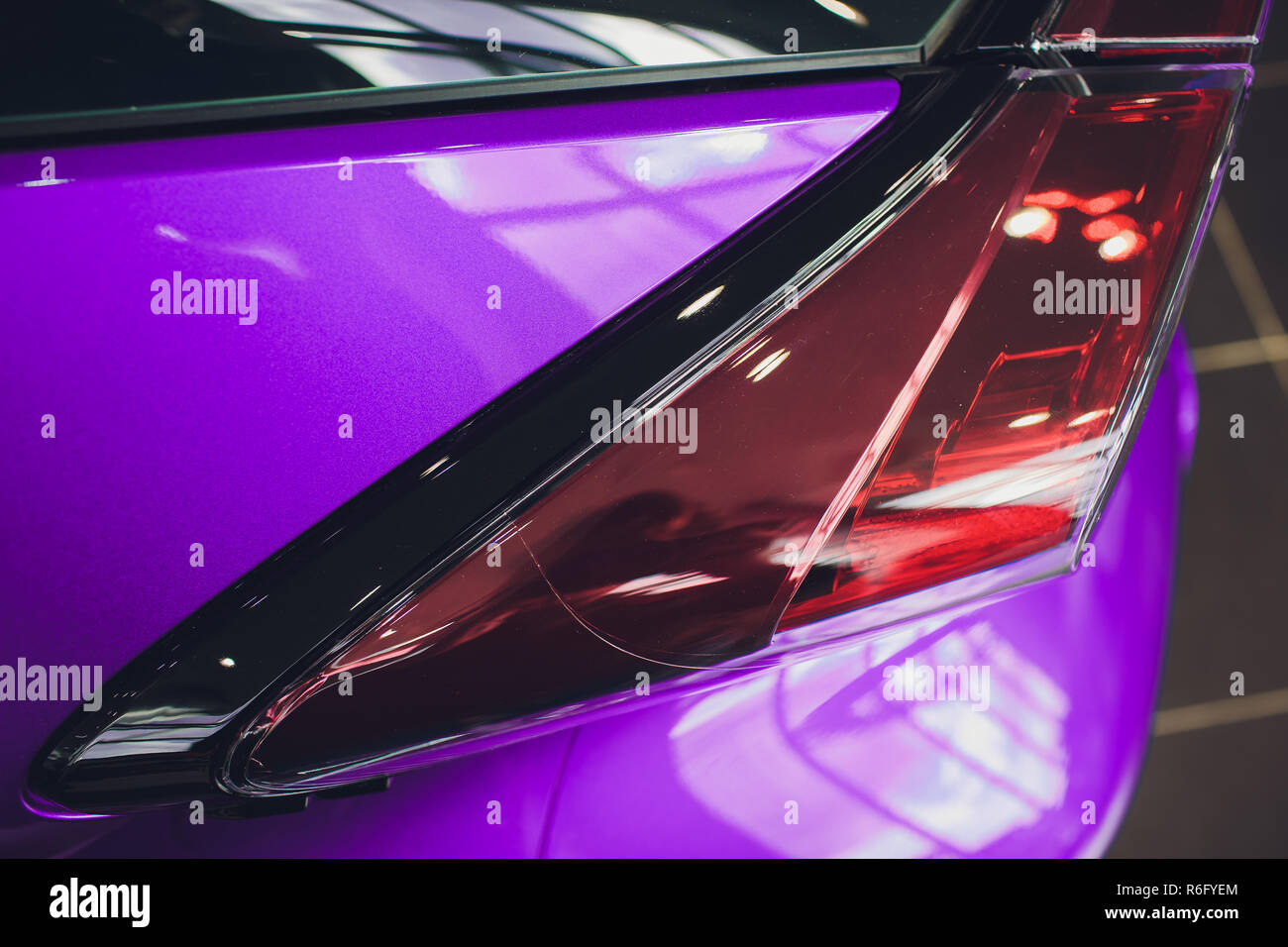 abstract photo car door handle purple and lock Stock Photo Alamy