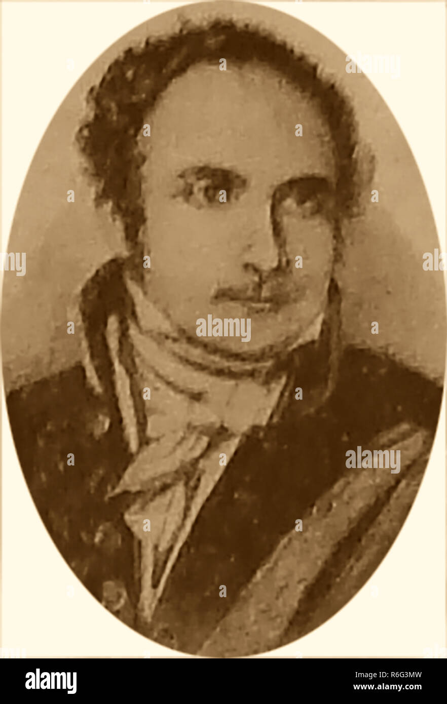 FRENCH REVOLUTIONARY FIGURES - July Revolution of 1830 -(2nd French Revolution) - Portrait of financier Casimir Pierre Perier - Liberal-conservative Resistance Party leader, President of the Council of Ministers and Minister of Interior Stock Photo