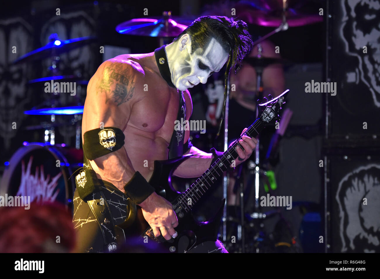 Doyle Wolfgang von Frankenstein of the band Doyle performs live at BaseCamp in Lisle, IL. on Thursday Nov 2, 2018.  Featuring: Doyle Wolfgang von Frankenstein Where: Joliet, Illinois, United States When: 02 Nov 2018 Credit: Ray Garbo/WENN.com Stock Photo