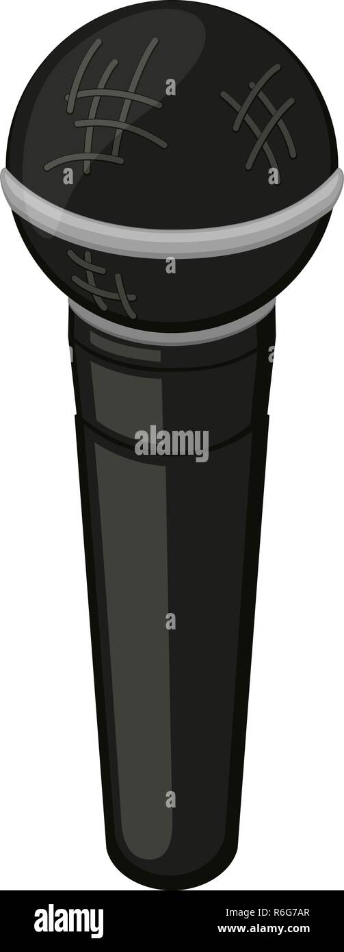 Cartoon black microphone Stock Vector Image & Art Alamy